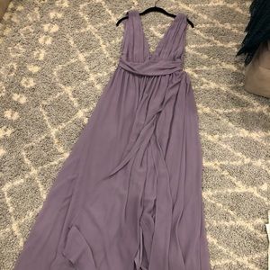 Heavenly Hues Dusty Purple Maxi Dress - Size M